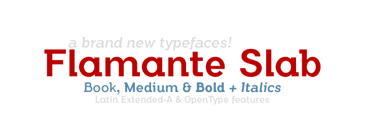 Flamante Slab Semiserif Family