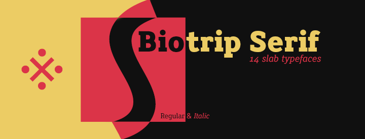 Biotrip Slab Serif family