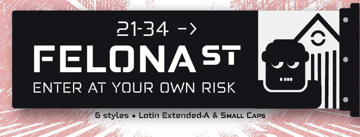 Special Discount: Felona st. [Neo-Stencil Typeface] 2x1 & PACK 30% OFF from $18 
