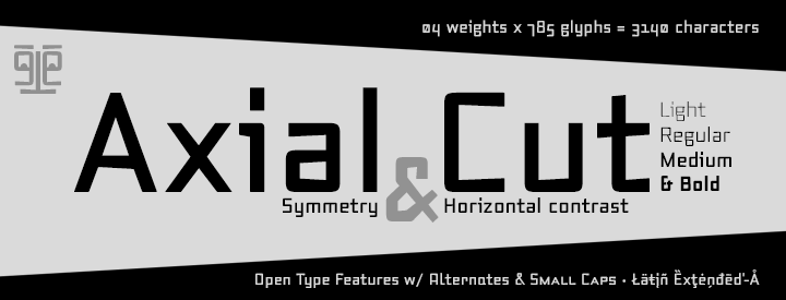 Special Discount: Axial Cut fonts PACK 25% OFF from $21 