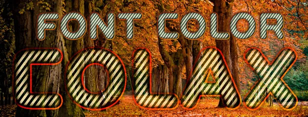 COLAX CAPS color font
