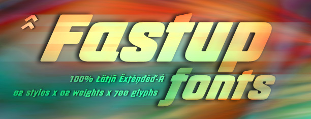 Fastup display typefaces