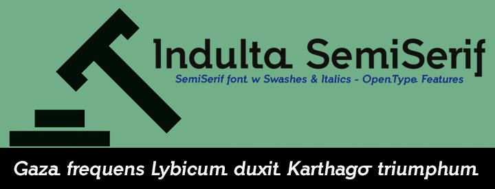 Special Discount: Indulta SemiSerif Fonts 2X1 from $14 
