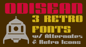 Odisean Display & Retro Fonts