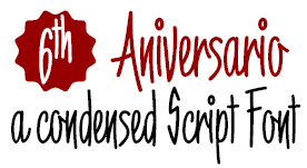 Fuente script condensada gratis para descarga