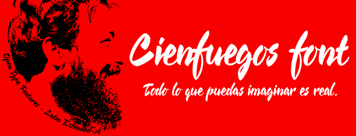 Cienfuegos, calligraphic font