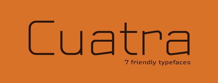 Special Discount: Cuatra tecno fonts PACK 30% OFF from $10 