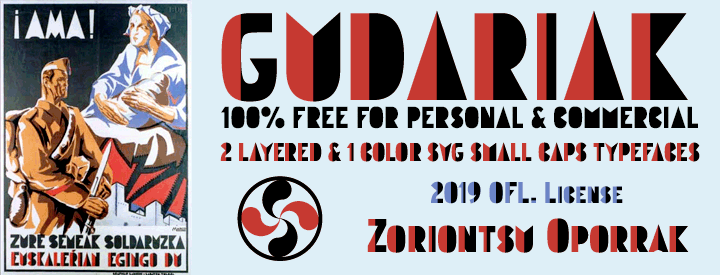Special Discount: Gudariak Color Font SVG PAY WHAT YOU WANT from $3 
