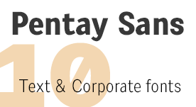 Pentay Sans -Corporate fonts-