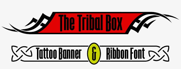 The Tribal Box, banner typeface