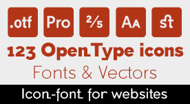 Icon font para websites