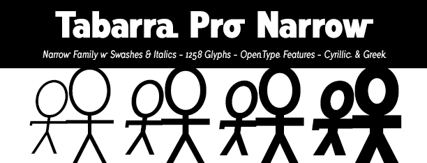Tabarra Pro Narrow Fonts