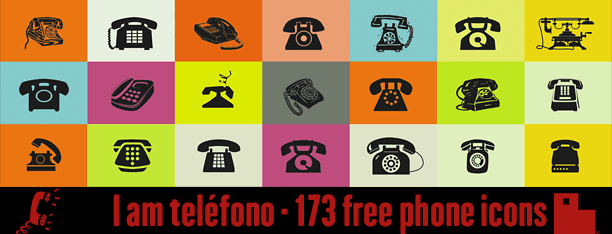 173 iconos telefónicos 100% gratis