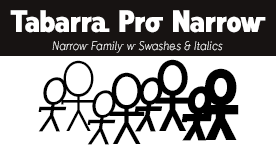 Tabarra Pro Narrow Fonts