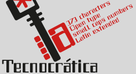 Tecnocrática, industrial font