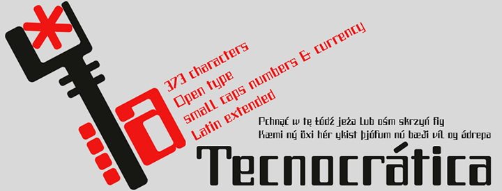 Special Discount: Tecnocrática, industrial font PAY WHAT YOU WANT from $3 