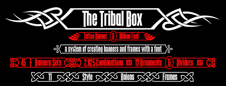 Special Discount: The Tribal Box, banner typeface  from $22 