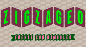 Zigzageo, una font con bamboleo