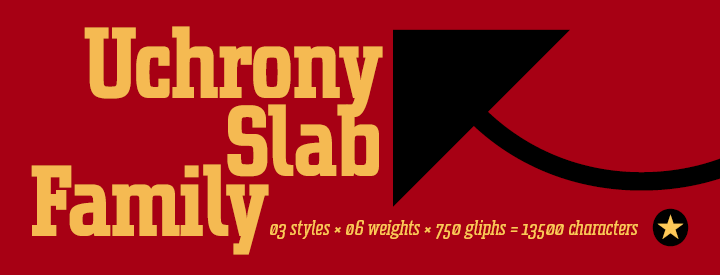 Special Discount: Uchrony Slab Serif Family 25% OFF from $11 