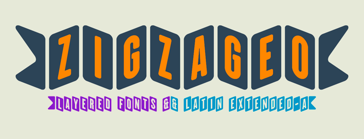 Special Discount: Zigzageo, una font con bamboleo 3X1 FONTS from $24 